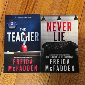 Freida McFadden Book Set - The Teacher & Never Lie